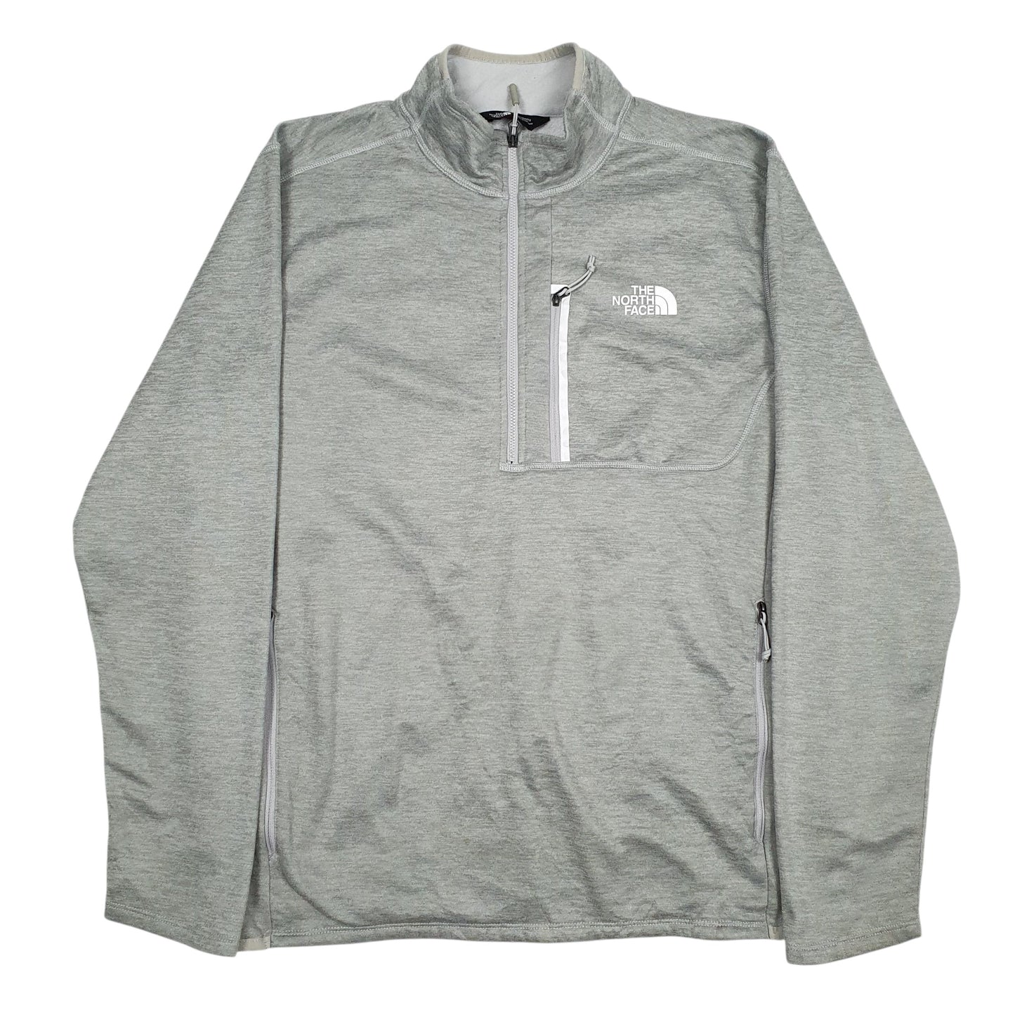 Mens Grey The North Face  Quarter Zip Jumper