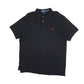 Mens Black Polo Ralph Lauren Custom Fit Short Sleeve Polo Shirt