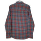Mens Grey L.L.Bean Chamois Flannel Plaid  Shirt