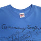 Mens Blue Anvil Single Stitch Vintage 90s New York  T Shirt