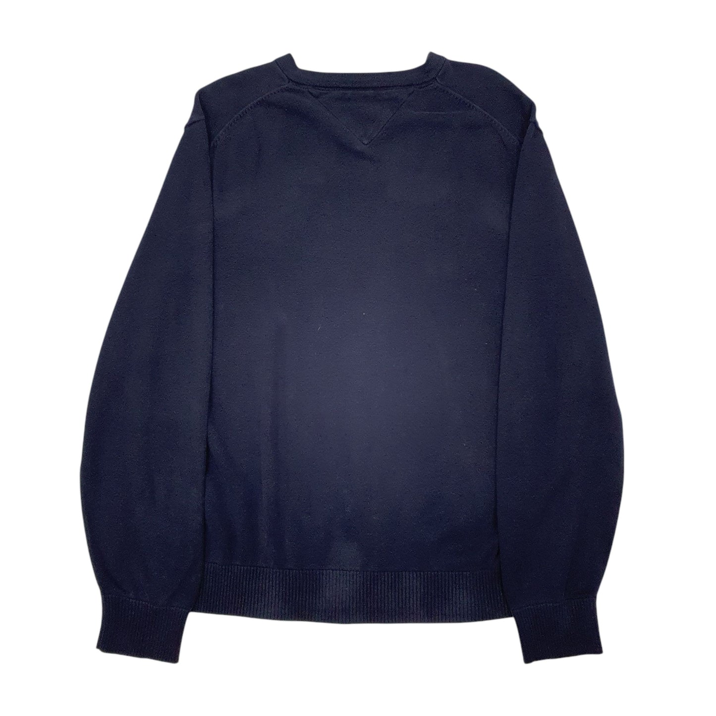 Mens Navy Tommy Hilfiger  V Neck Jumper