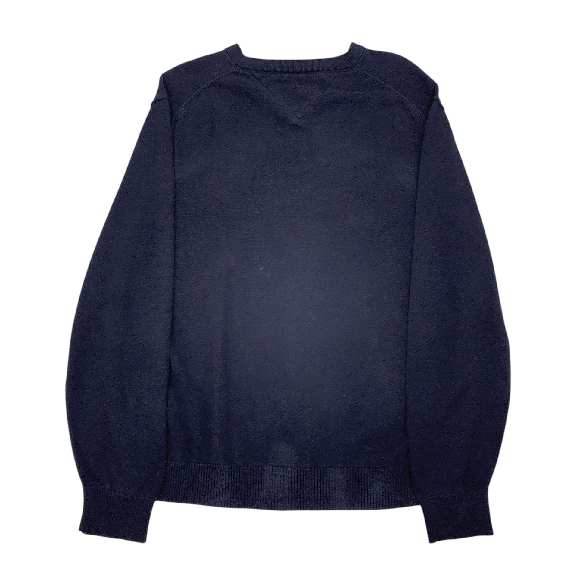 Mens Navy Tommy Hilfiger  V Neck Jumper