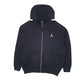Mens Black Nike Air Jordan Basketball Hoodie Full Zip Jumper