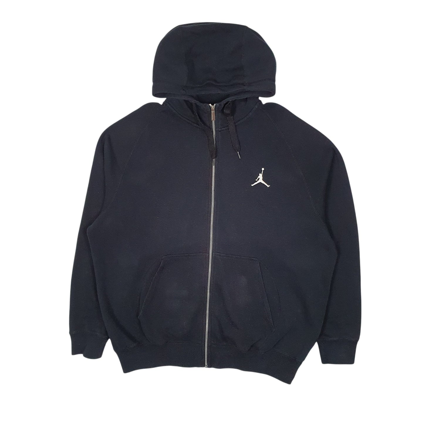 Mens Black Nike Air Jordan Basketball Hoodie Full Zip Jumper