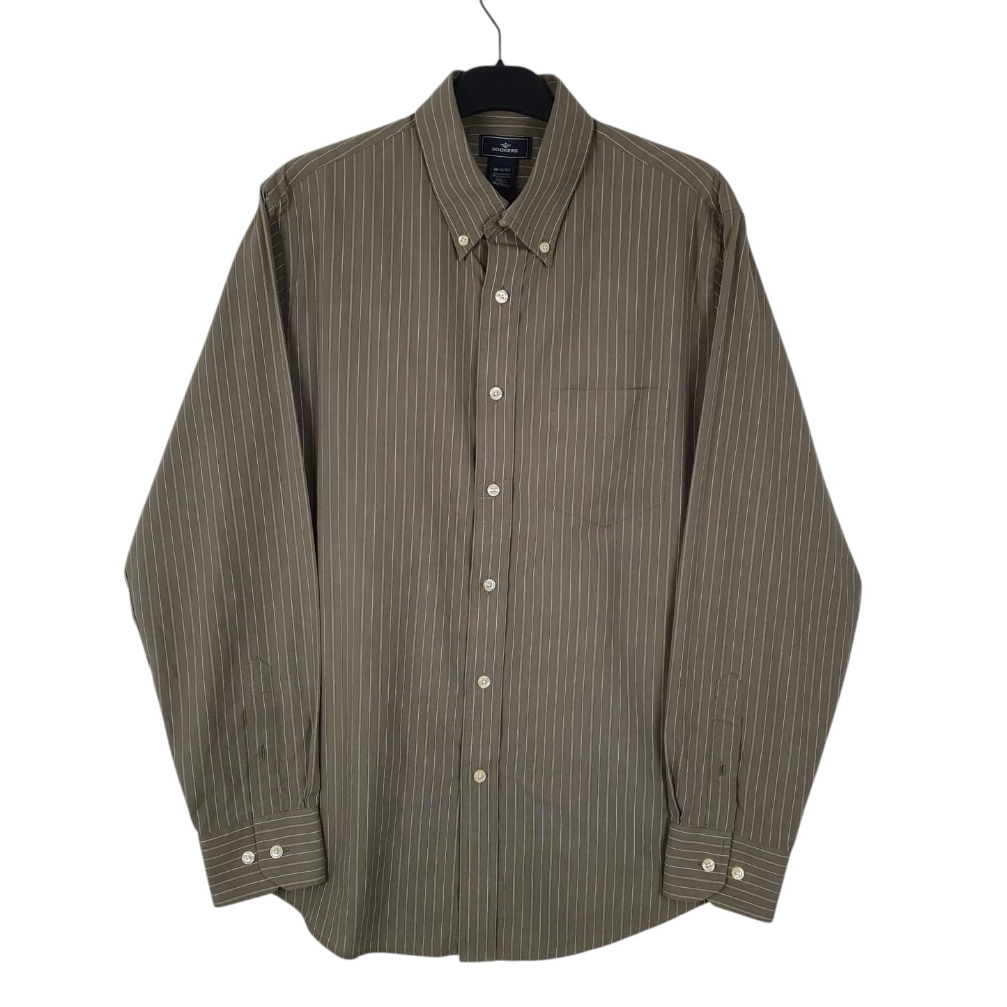 Mens Green Dockers  Long Sleeve Shirt