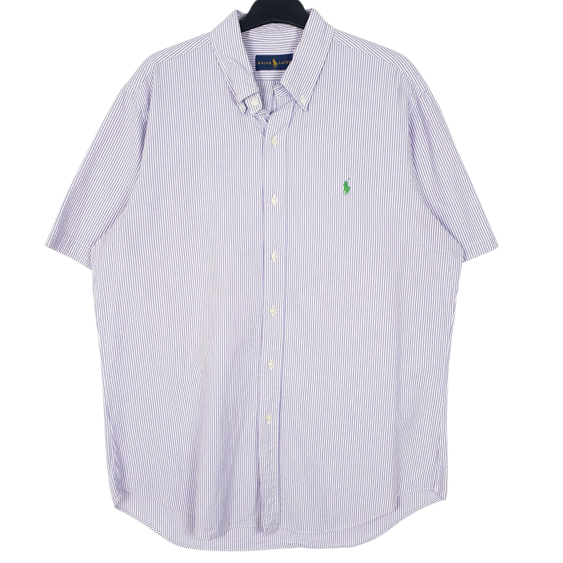 Mens Purple Ralph Lauren  Short Sleeve Shirt
