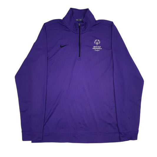 Mens Purple Nike Dri-Fit Special Olympics Oregon Crewneck Jumper