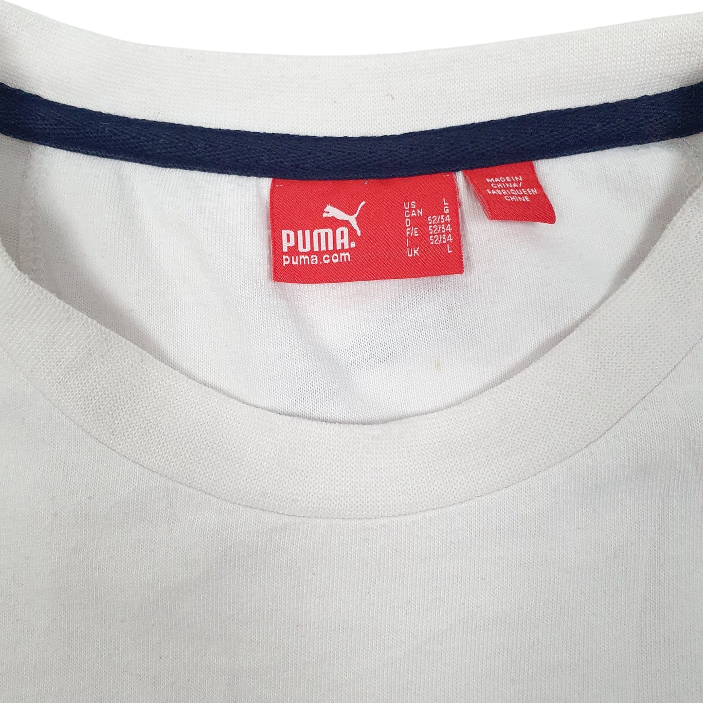 Mens White Puma Vest Israel Tennis  T Shirt