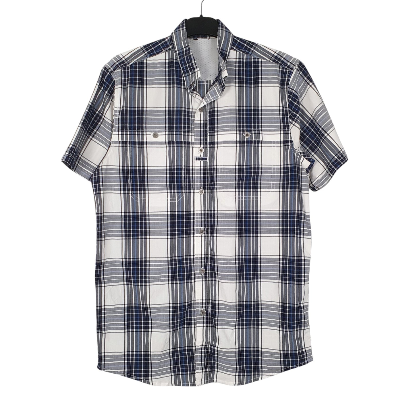 Mens Navy Wrangler  Short Sleeve Shirt