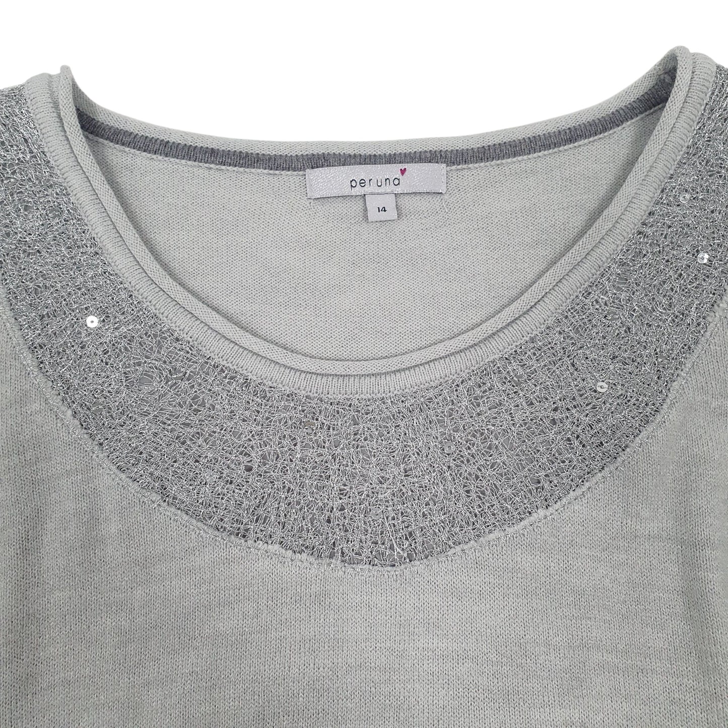 Womens Grey M&S Lightweight Crewneck Jumper