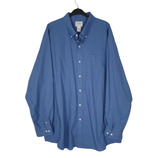 Mens Blue L.L.Bean  Long Sleeve Shirt