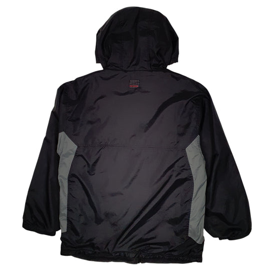 Mens Black Nike Vintage 2000s Reversible Crewneck Coat