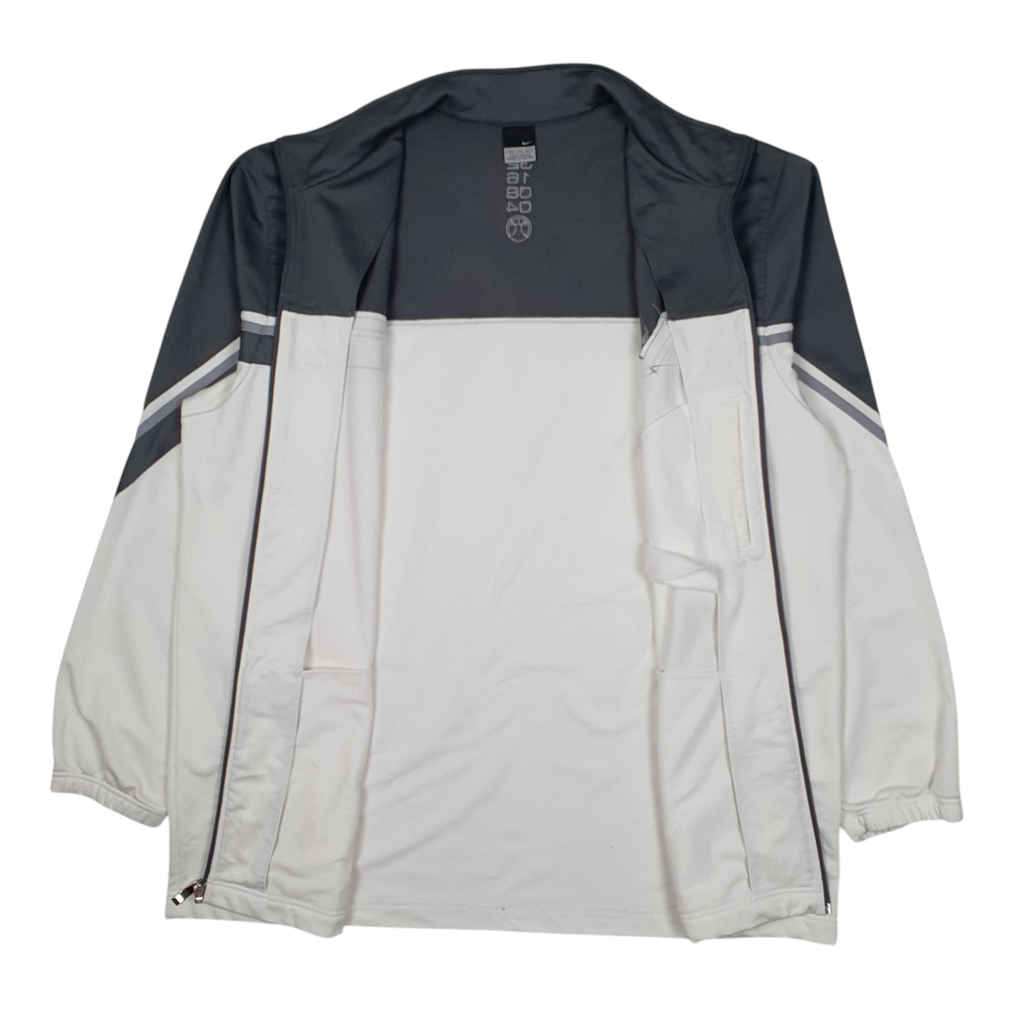 Mens White Nike Elite Full Zip Jumper