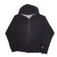 Mens Black Champion Hoodie Full Zip Jumper