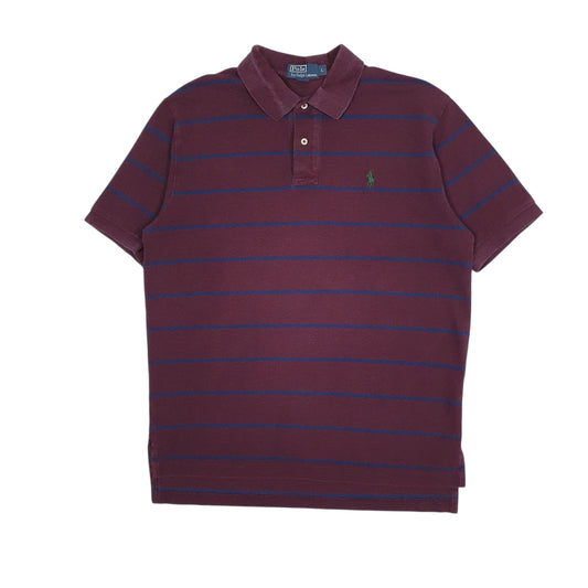 Mens Burgundy Polo Ralph Lauren  Short Sleeve Polo Shirt