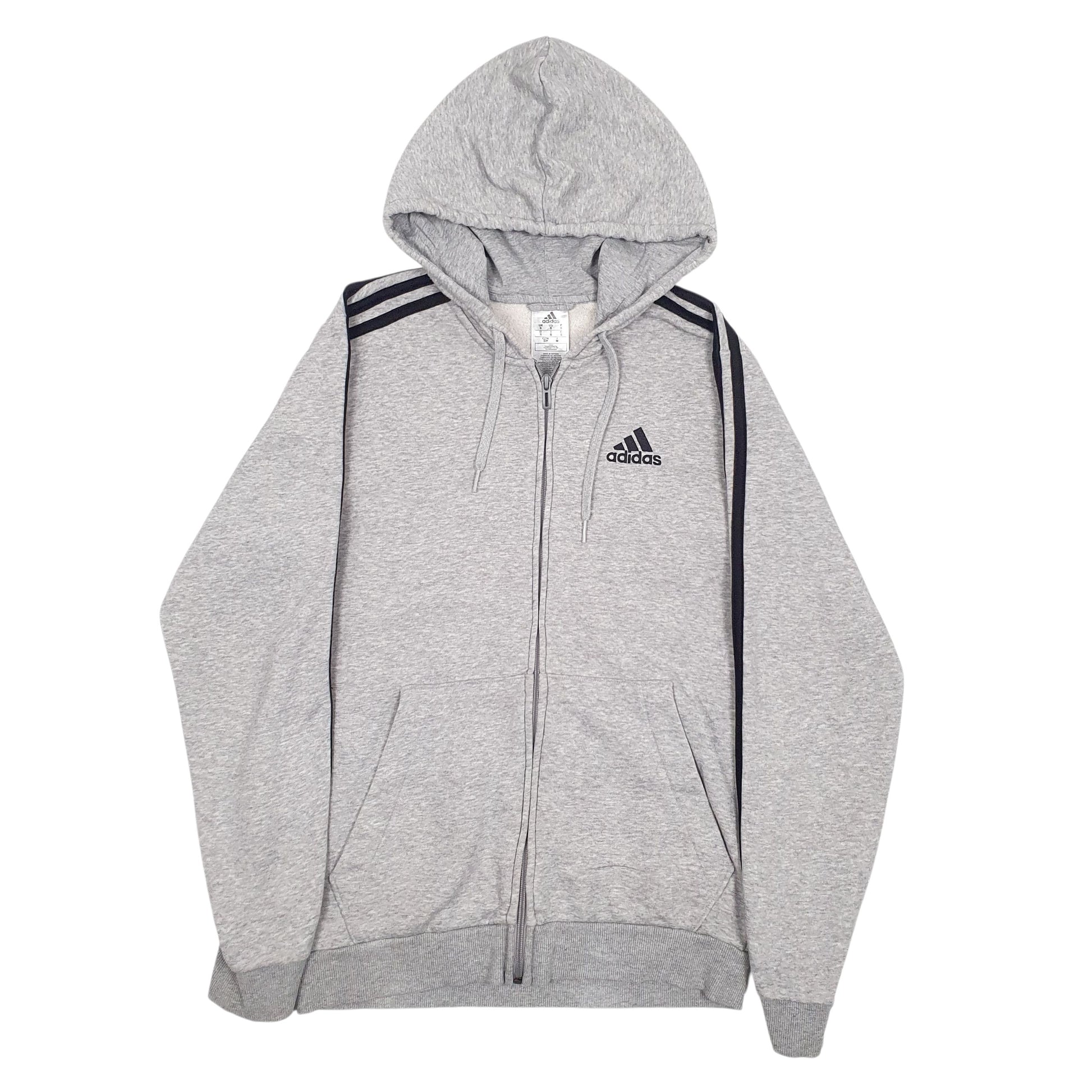 Mens Grey Adidas  Full Zip Jumper