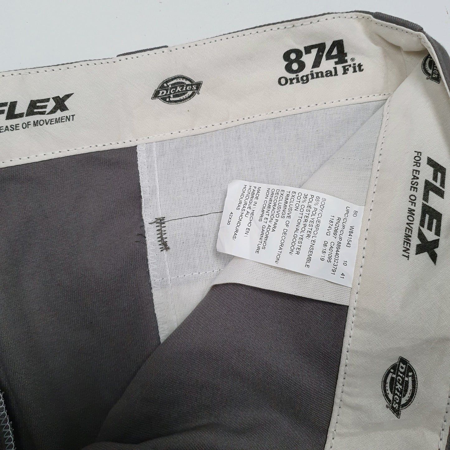 Mens Grey Dickies 874 Workwear  Trousers