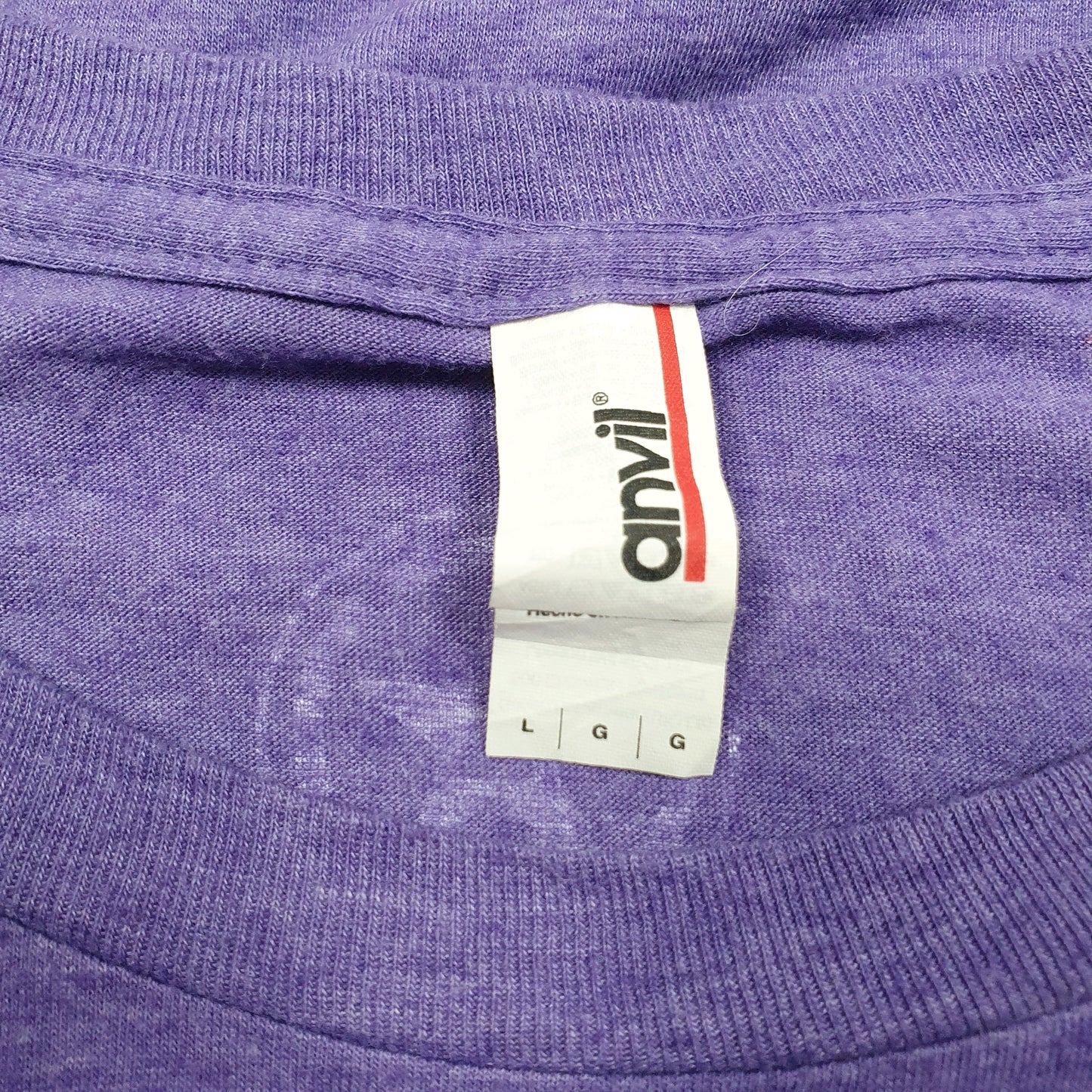 Mens Purple Anvil   T Shirt