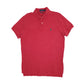 Mens Red Polo Ralph Lauren Custom Fit Short Sleeve Polo Shirt