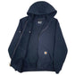 Mens Navy Carhartt Loose Fit Full Zip Jumper