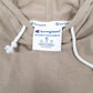 Mens Brown Champion Spellout Lightweight Hoodie Jumper