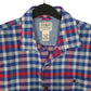 Mens Blue L.L.Bean Scotch Plaid Flannel  Shirt