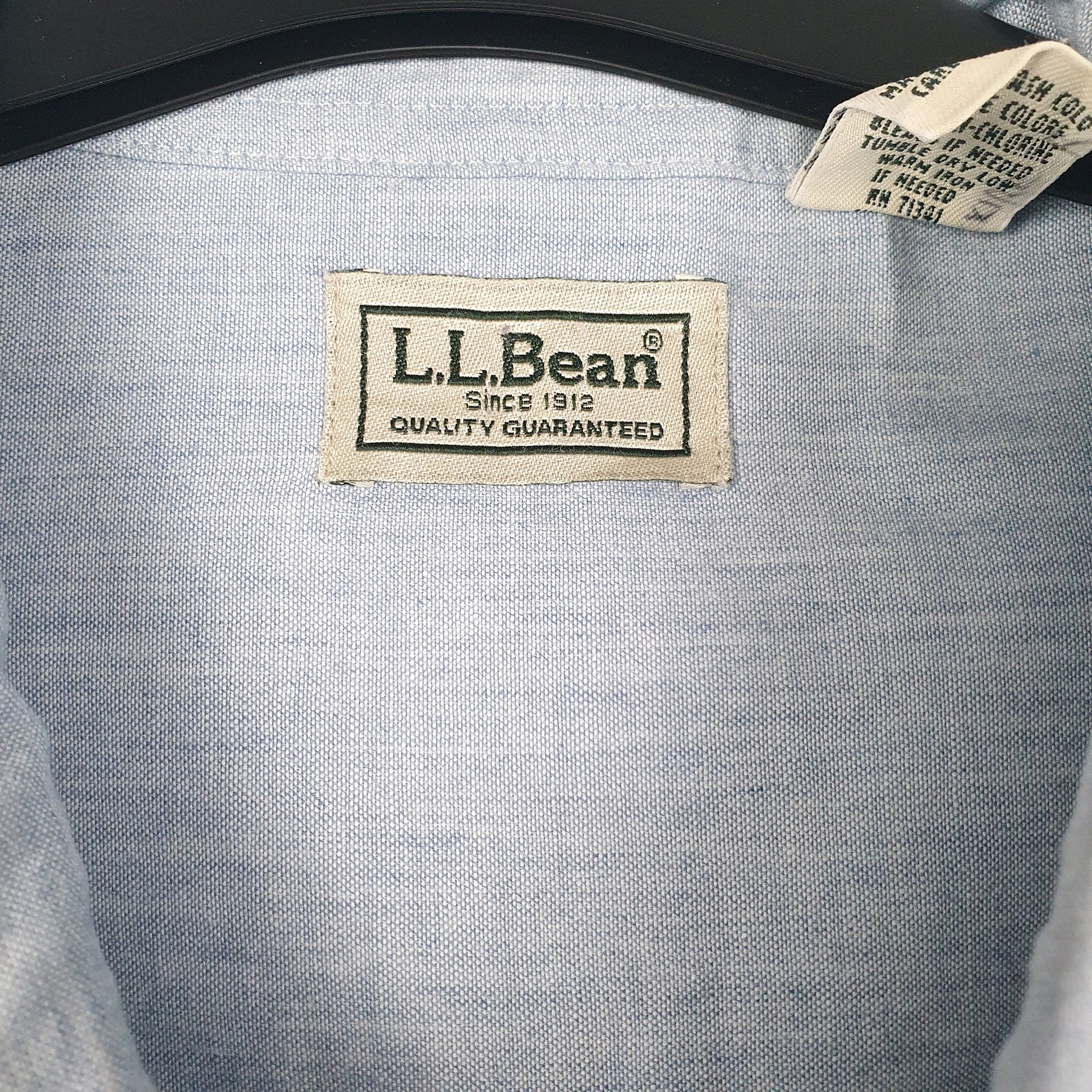 Mens Blue L.L.Bean   Shirt