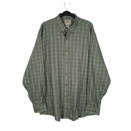 Mens Green L.L.Bean  Long Sleeve Shirt