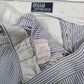Mens Blue Polo Ralph Lauren Vintage 80s Made In USA Striped  Trousers