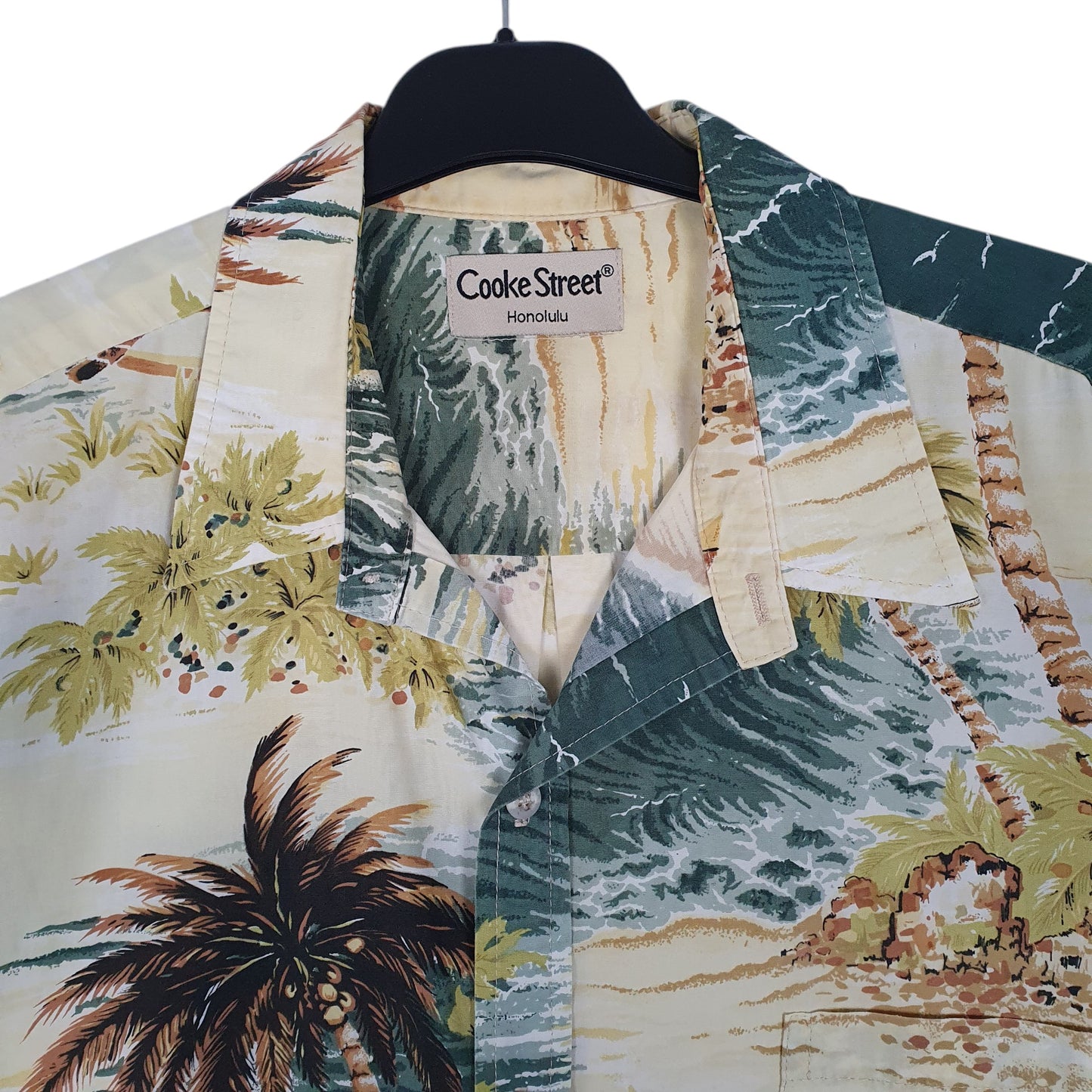 Mens Yellow Cooke Street Hawaiian  Shirt