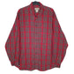 Mens Red L.L.Bean Plaid Flannel Long Sleeve Shirt