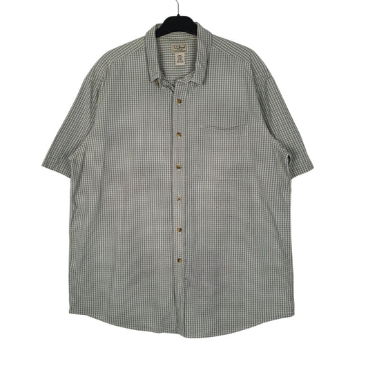 Mens Green L.L.Bean  Short Sleeve Shirt