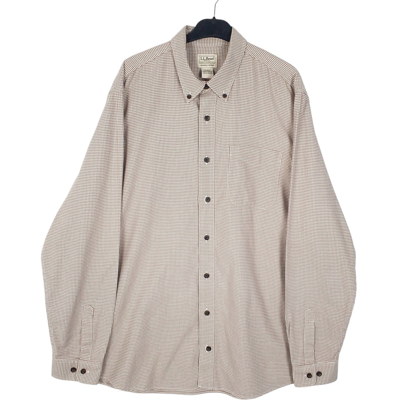 Mens Brown L.L.Bean  Long Sleeve Shirt