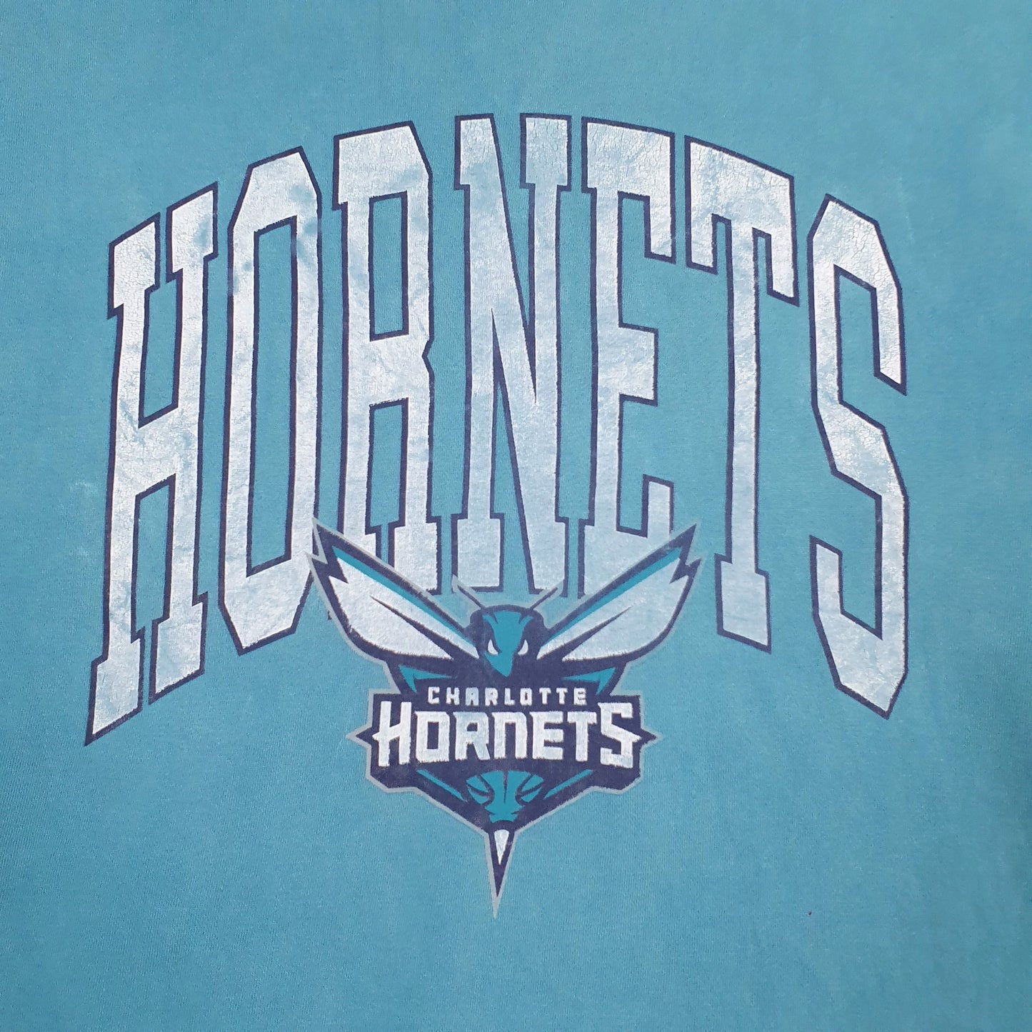 Mens Blue NBA Charlotte Hornet's Crewneck Jumper