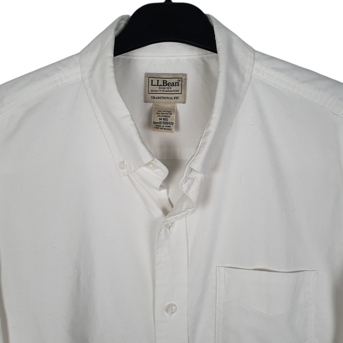 Mens White L.L.Bean   Shirt