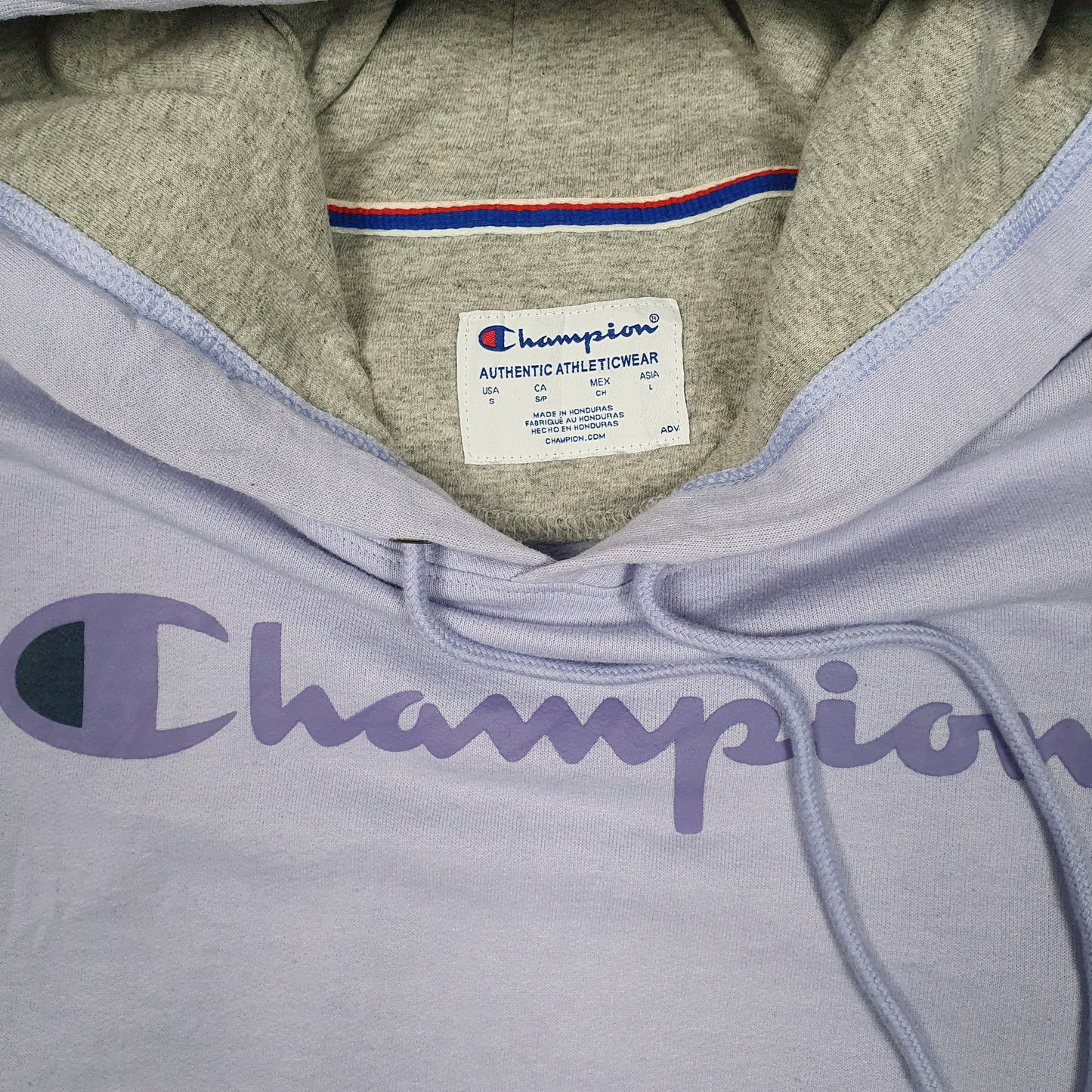 Mens Purple Champion  Hoodie Jumper