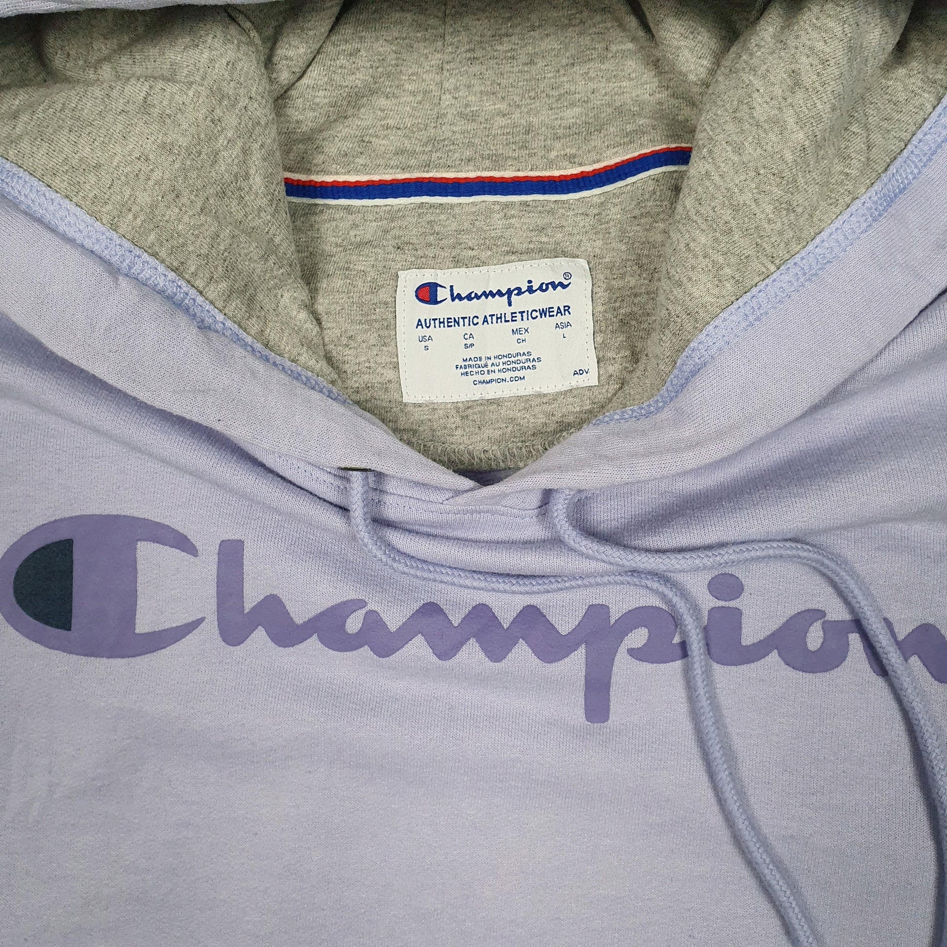 Mens Purple Champion  Hoodie Jumper