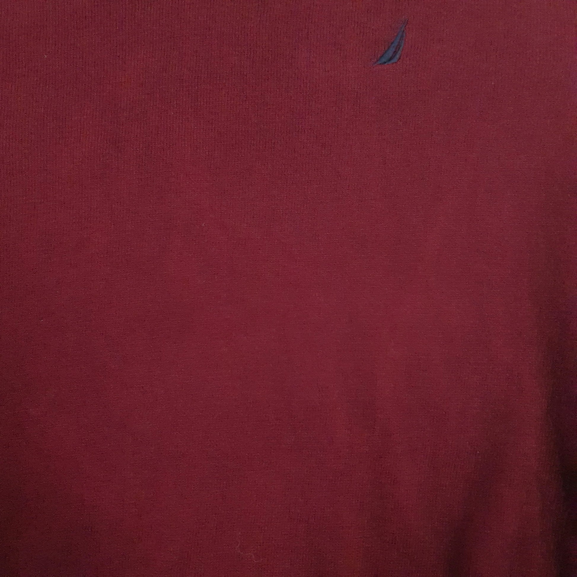 Mens Burgundy Nautica  V Neck Jumper