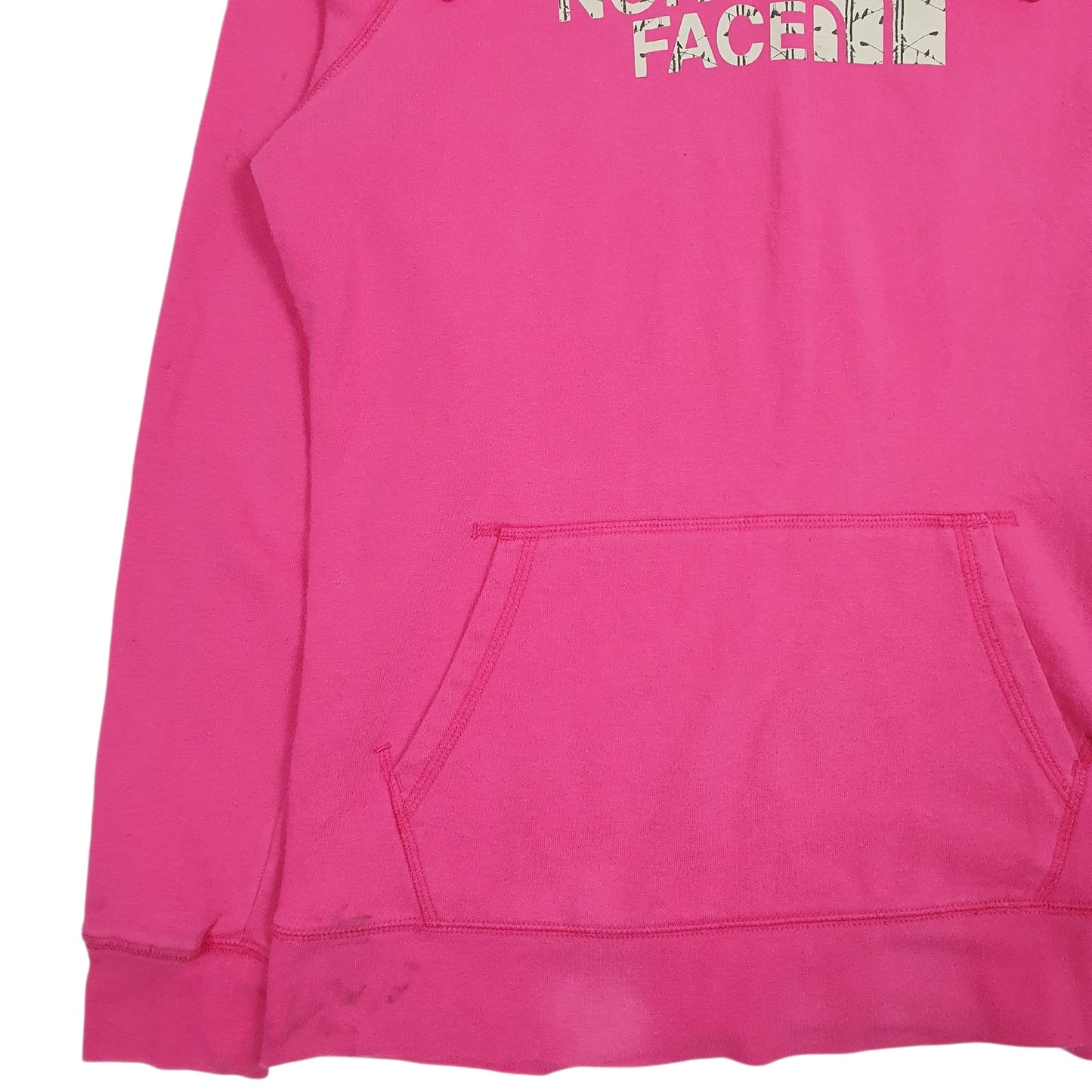 Womens Pink The North Face Spellout Hoodie Jumper