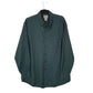 Mens Green L.L.Bean Thick Houndstooth Long Sleeve Shirt