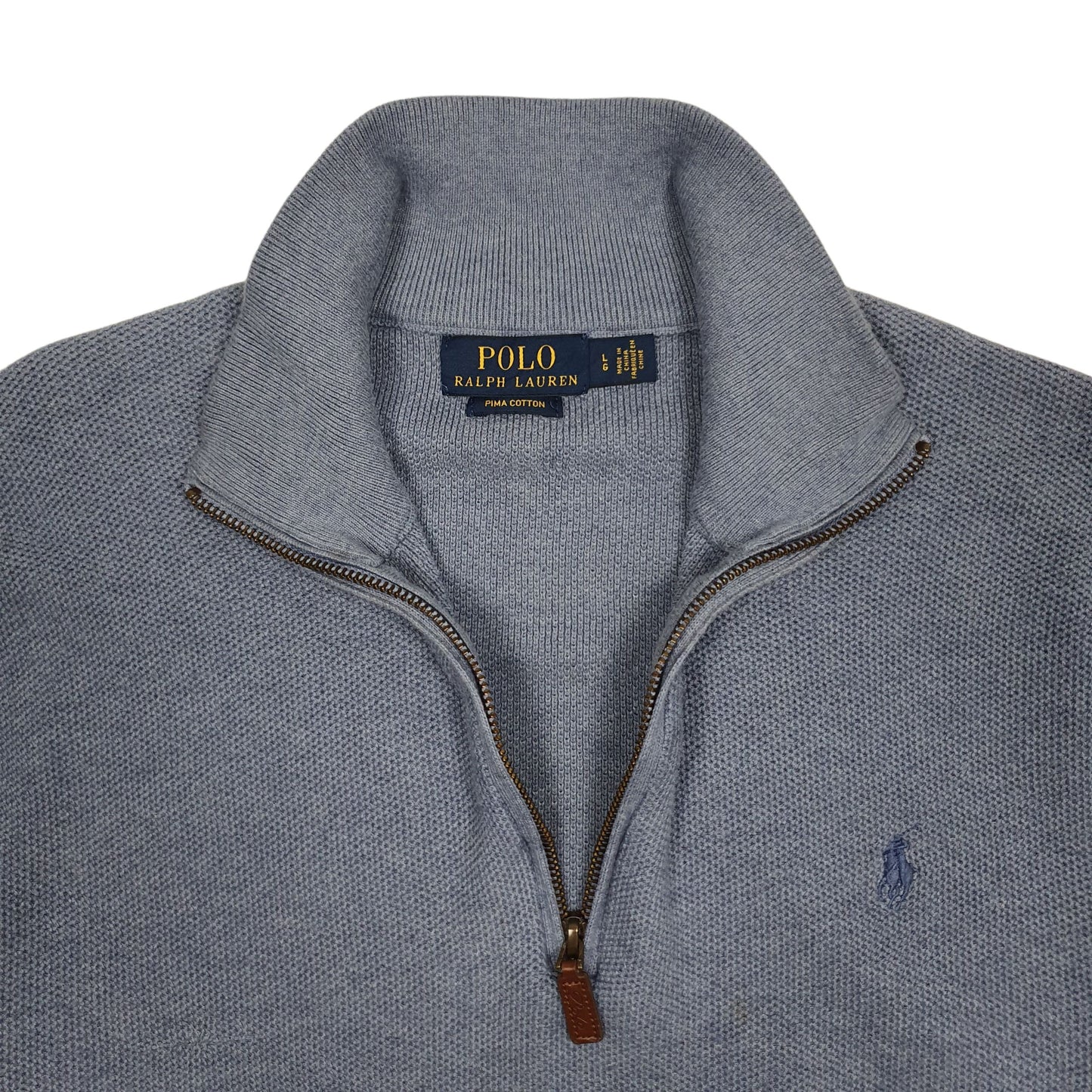 Mens Blue Polo Ralph Lauren  Quarter Zip Jumper