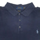 Mens Navy Polo Ralph Lauren Custom Slim Fit  Polo Shirt