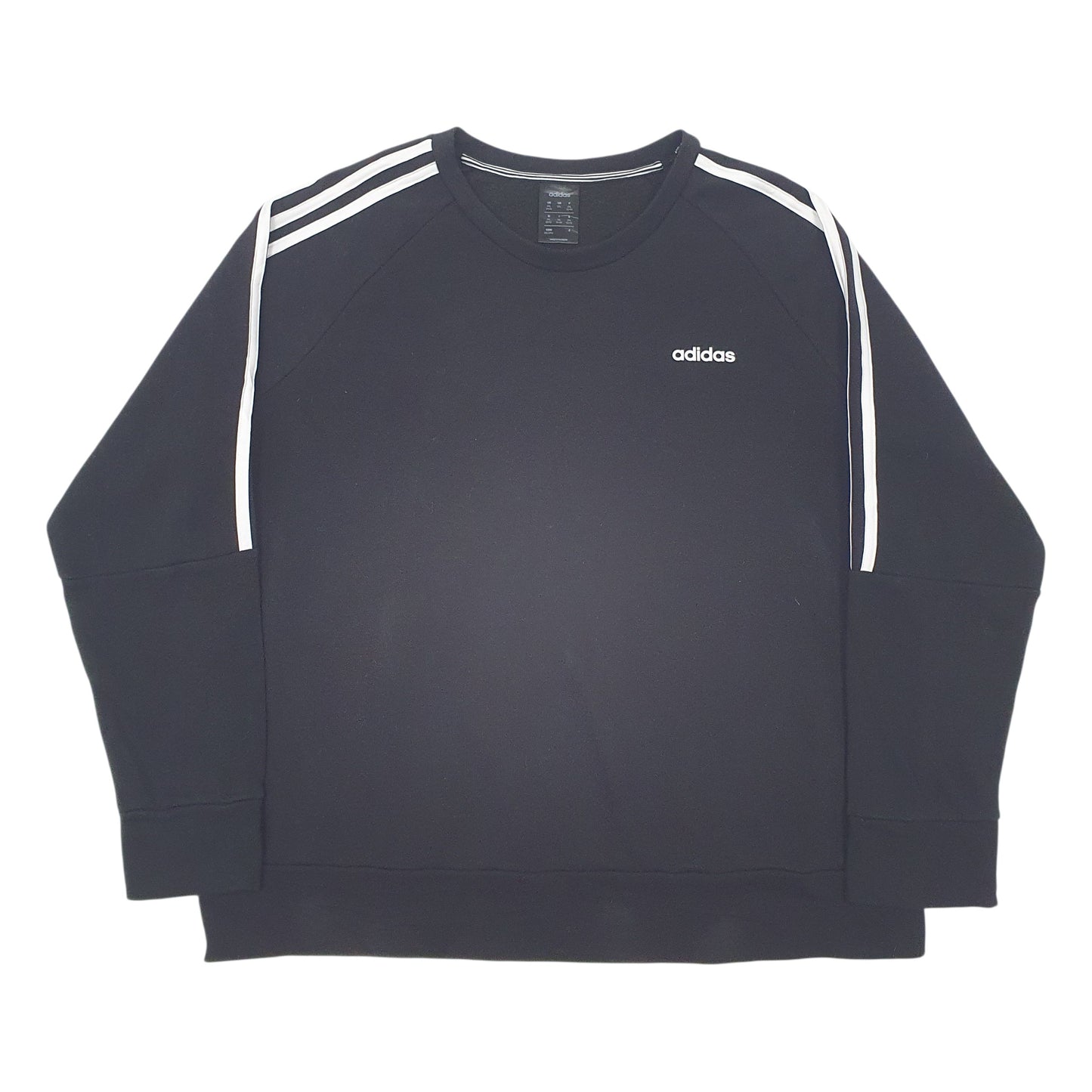 Womens Black Adidas  Crewneck Jumper