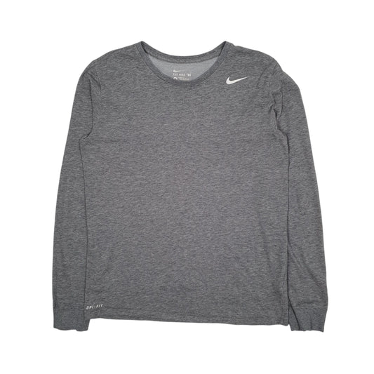 Mens Grey Nike  Long Sleeve T Shirt