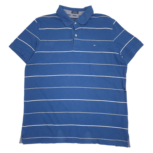 Mens Blue Tommy Hilfiger  Short Sleeve Polo Shirt