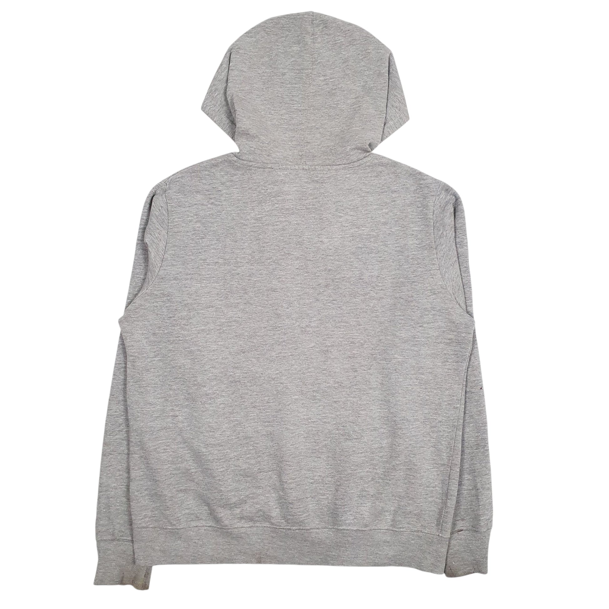 Mens Grey Champion Spellout Hoodie Jumper