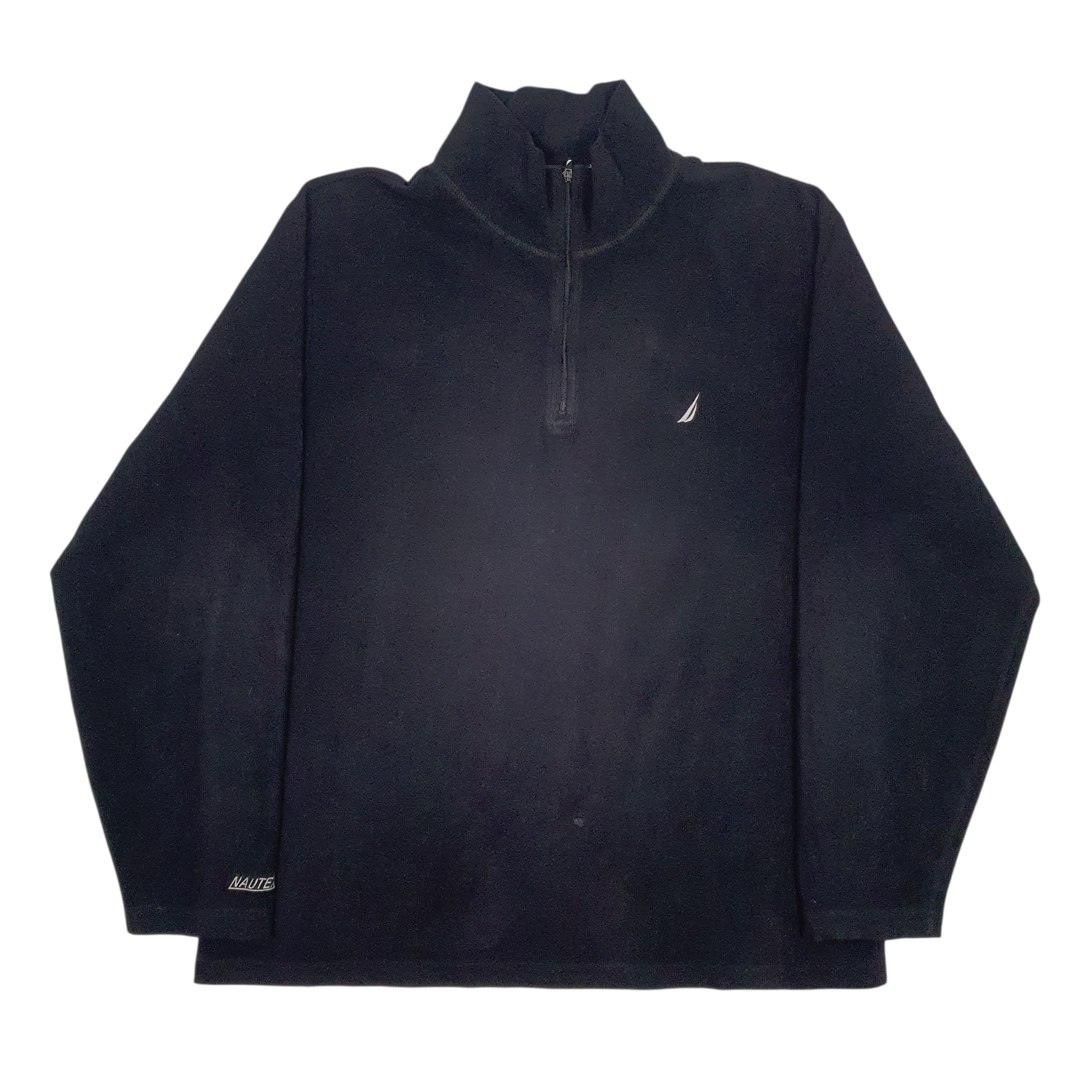 Mens Black Nautica  Quarter Zip Jumper