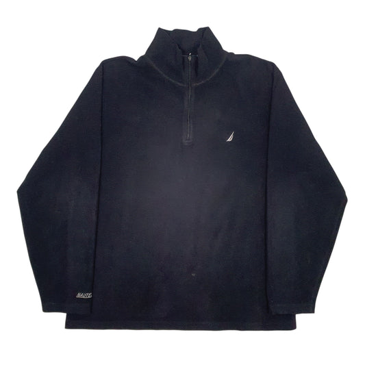 Mens Black Nautica  Quarter Zip Jumper