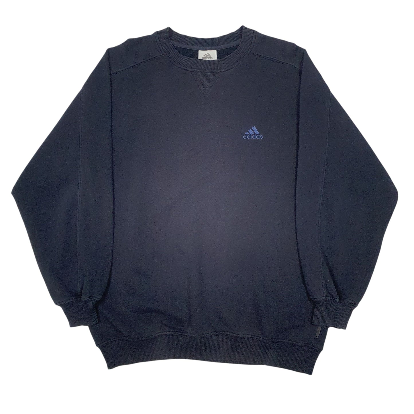 Mens Navy Adidas  Crewneck Jumper