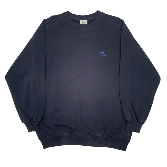 Mens Navy Adidas  Crewneck Jumper